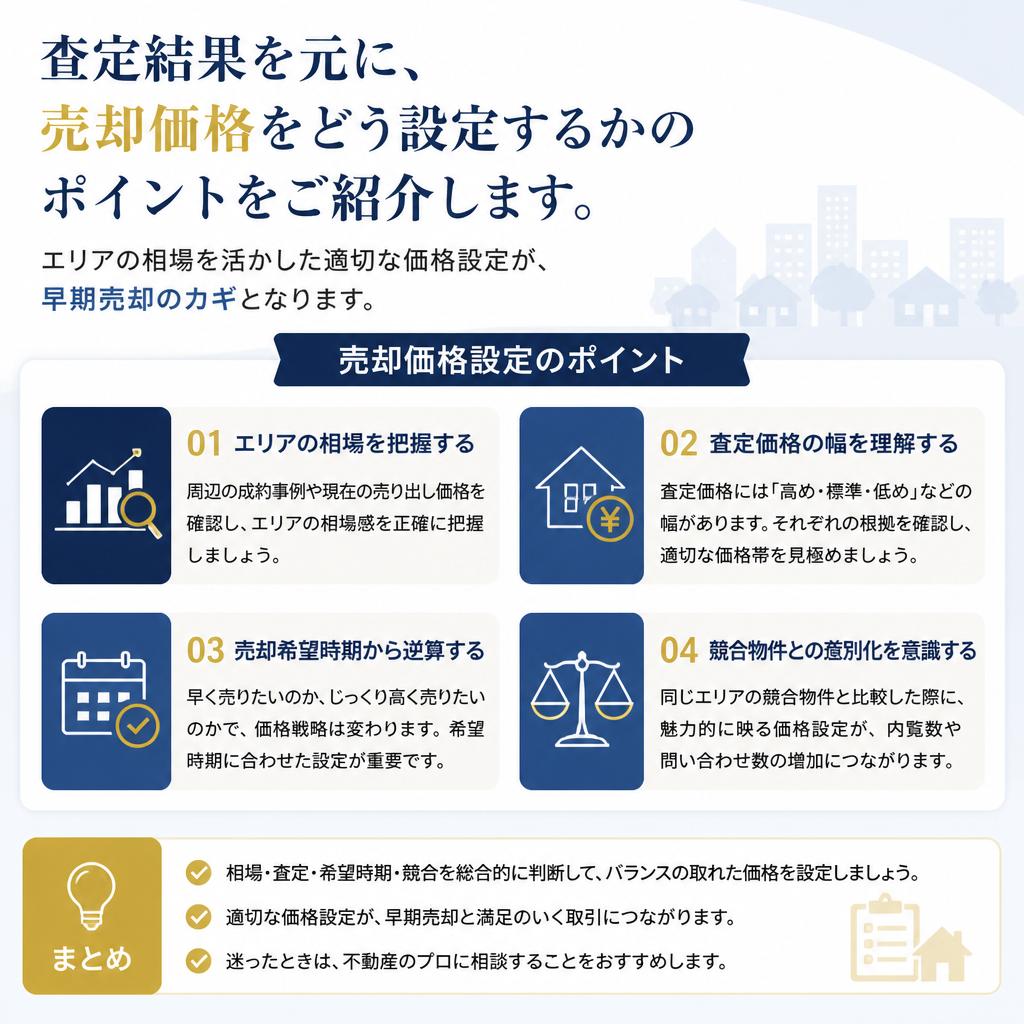 3. 売却価格の決定：査定結果をどう活かすか