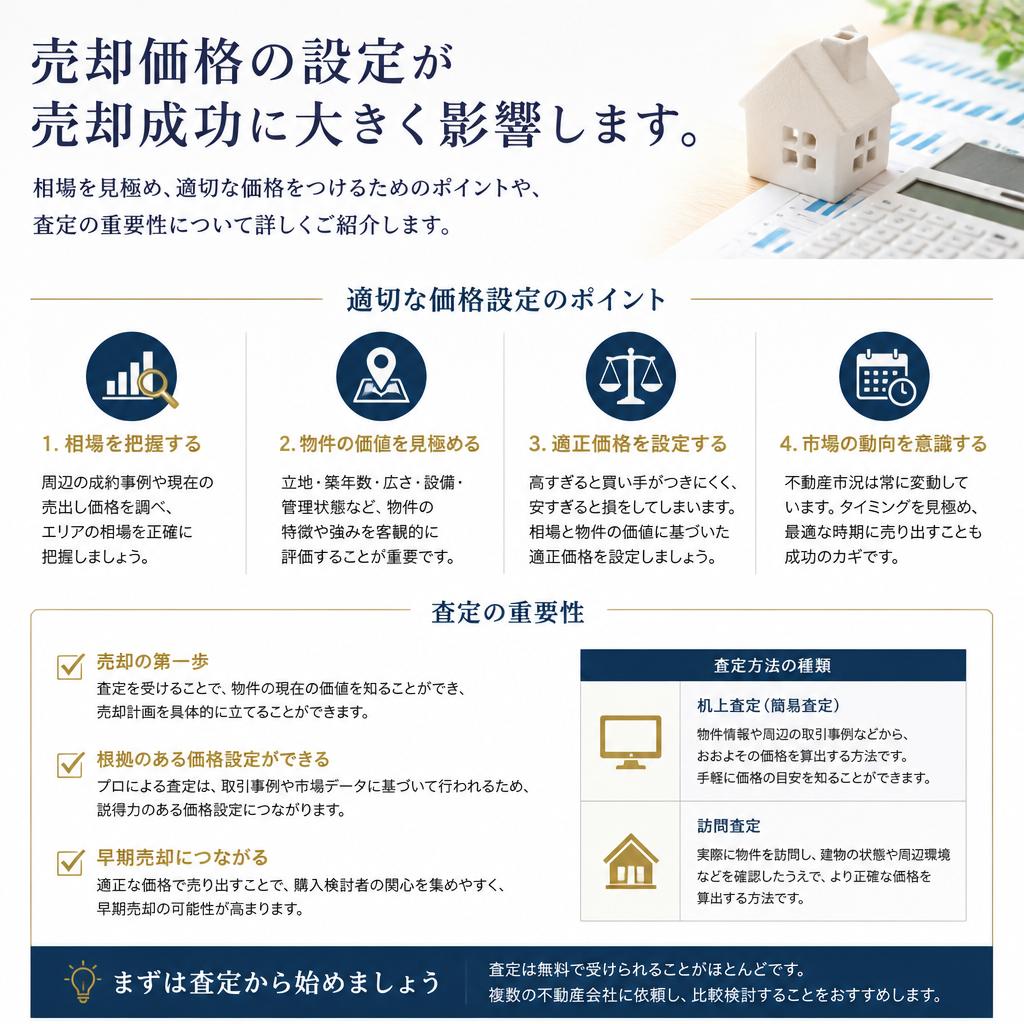 適切な売却価格の設定方法