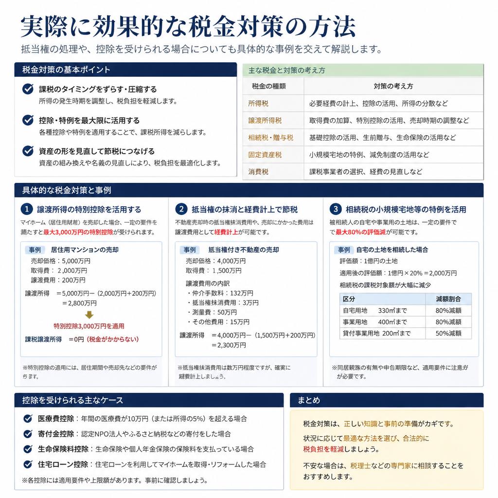 3. 税金対策に有効な方法とその具体例