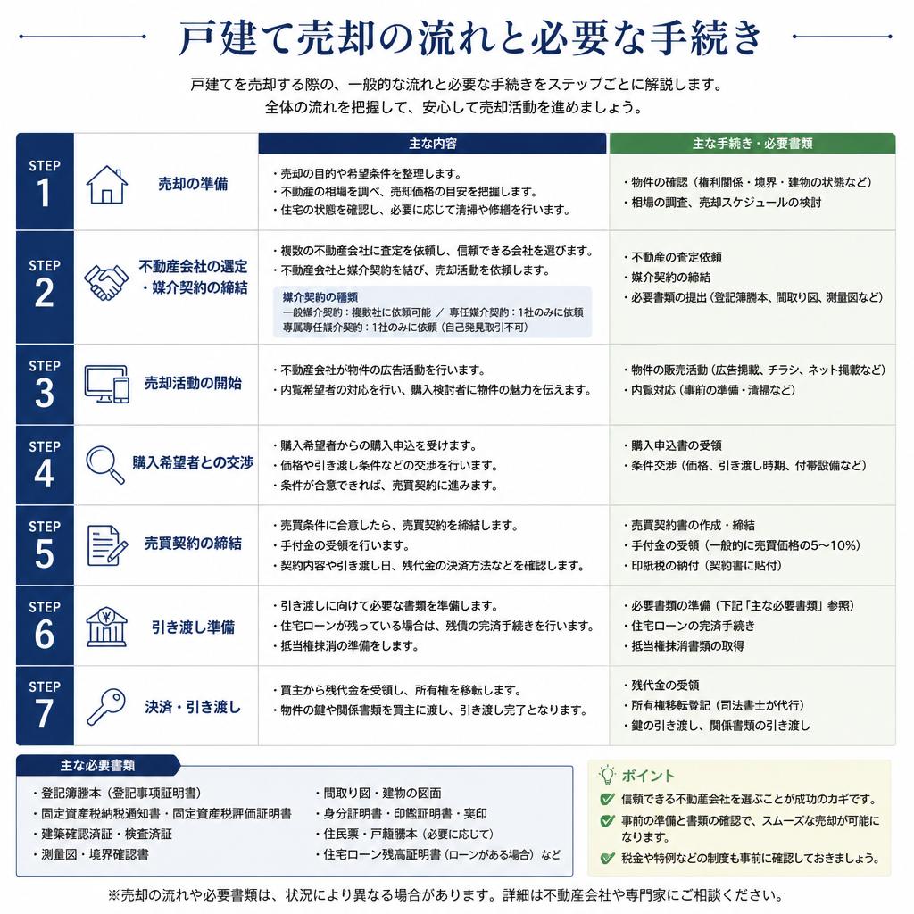 戸建て売却の流れ