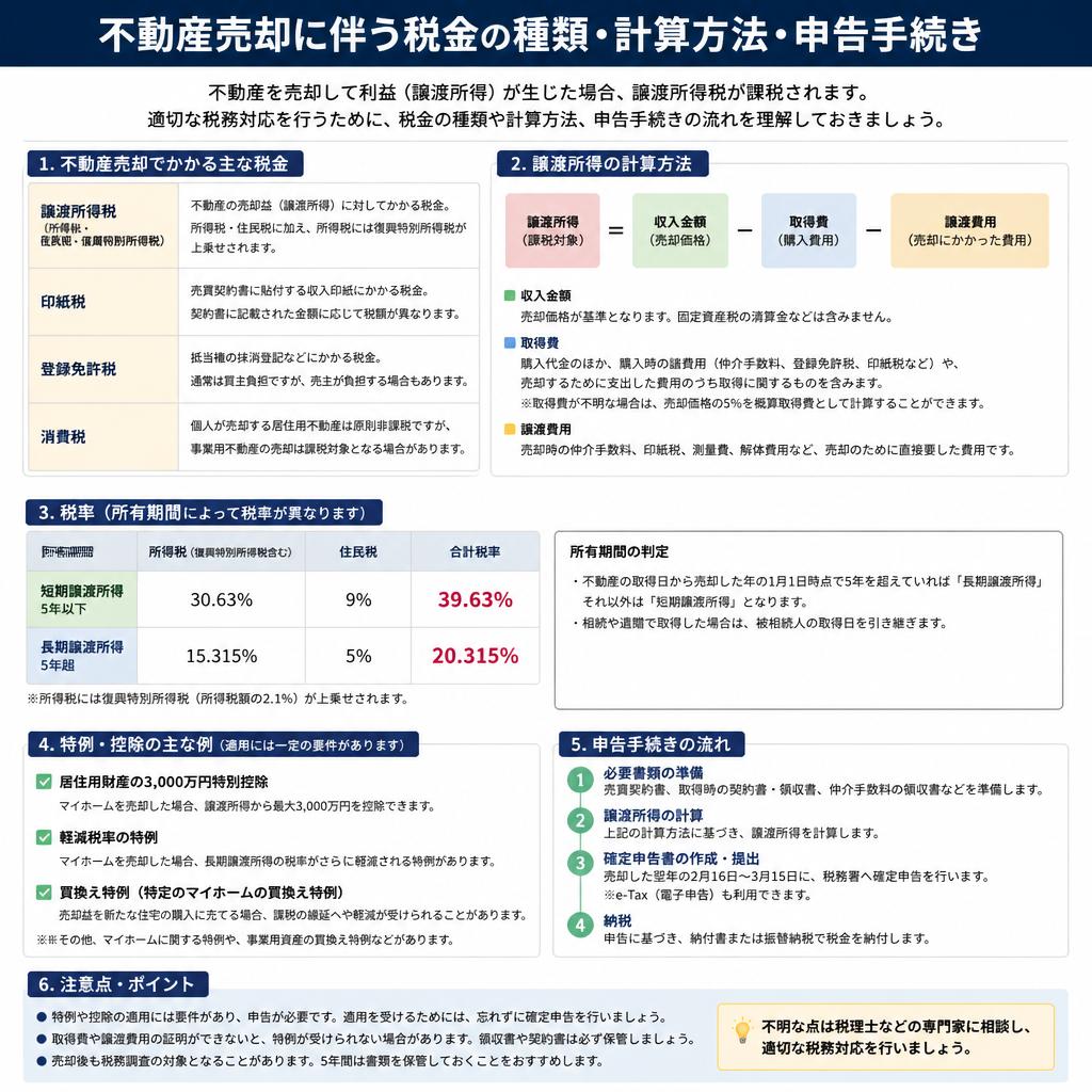 売却時に気をつける税金の話