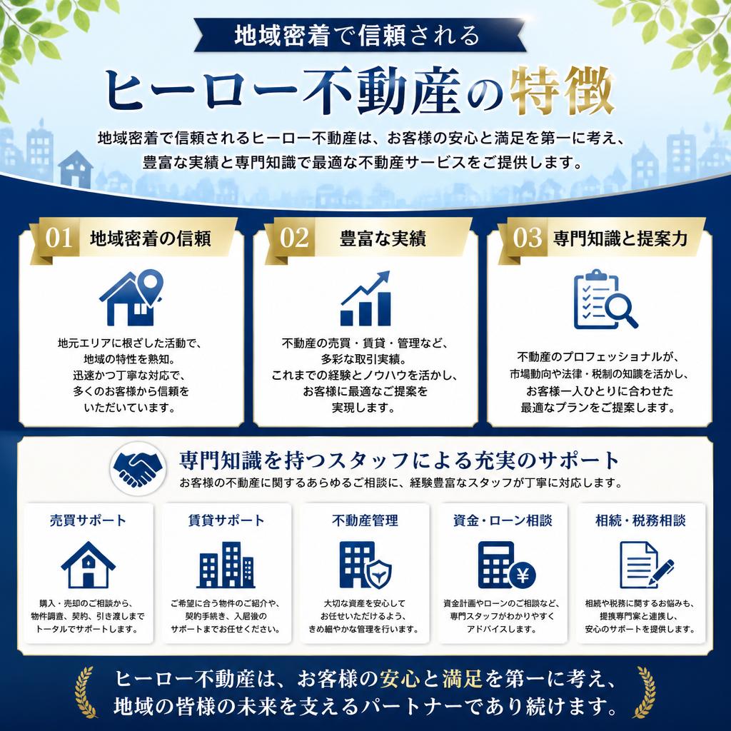 ヒーロー不動産が選ばれる理由