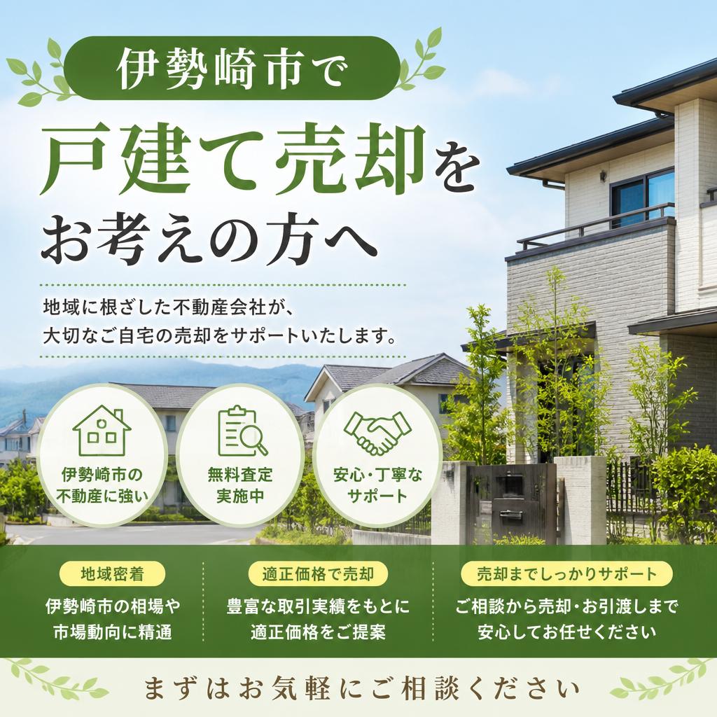 伊勢崎市で戸建て売却をお考えの方へ