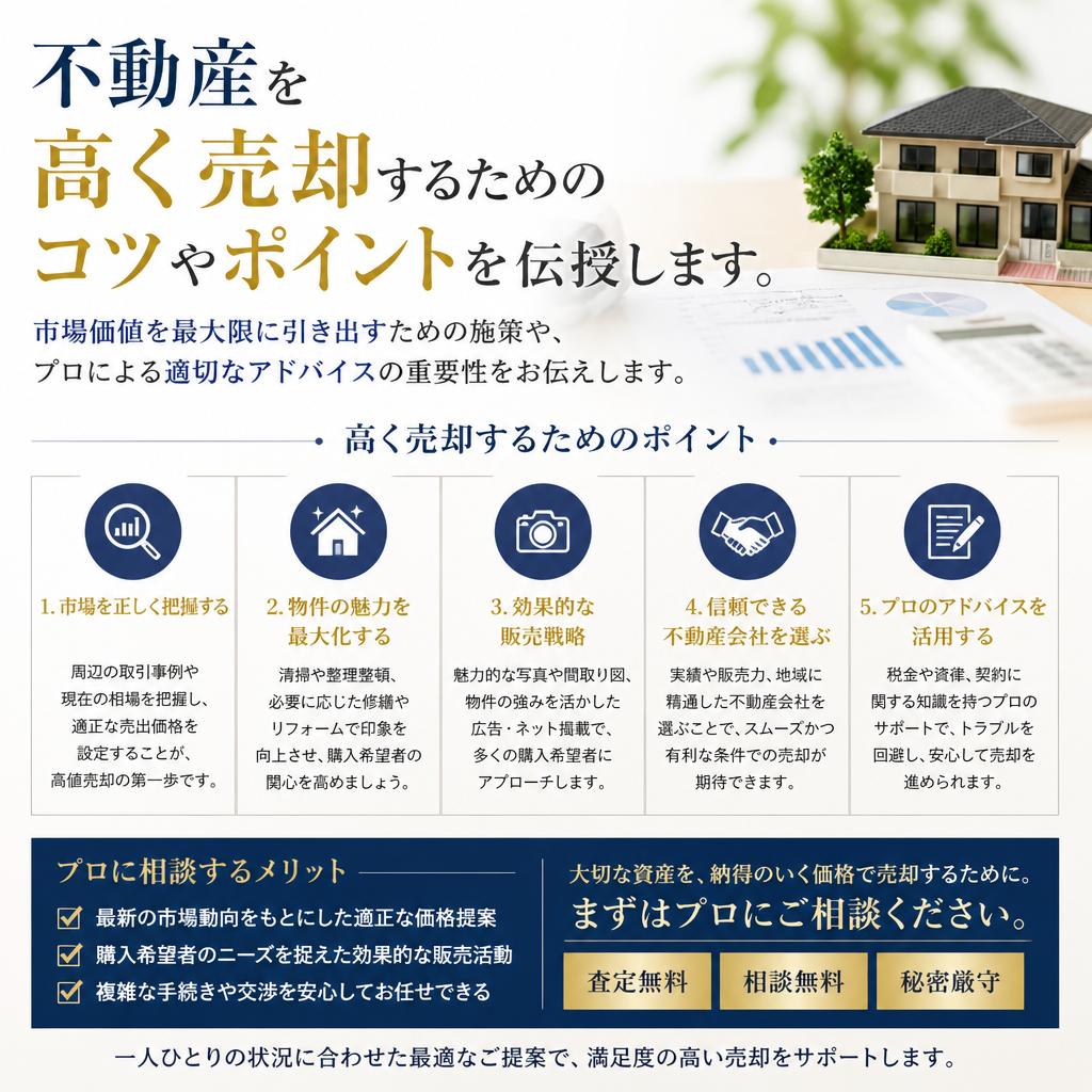 4. 高額売却を実現するための秘訣