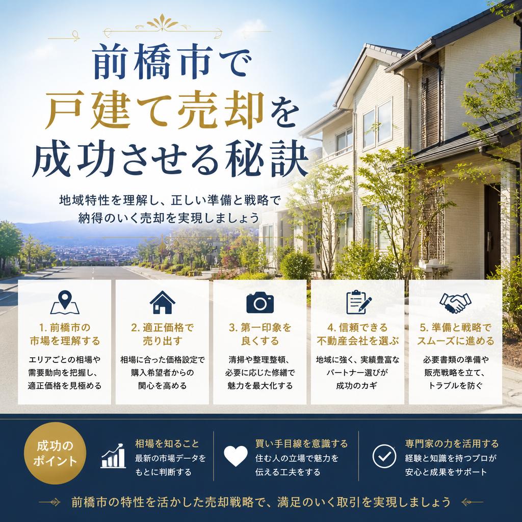 前橋市で戸建て売却を成功させる秘訣