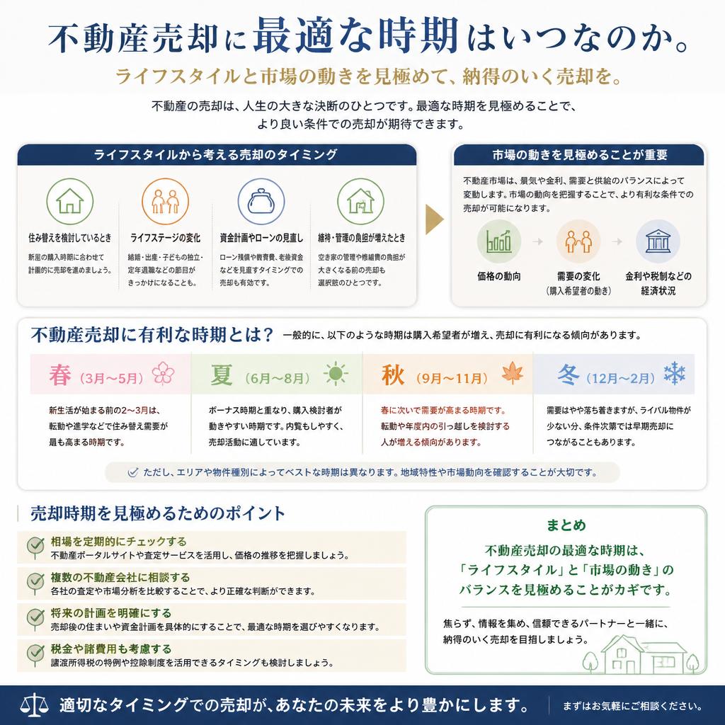 売却時期を見極めるポイント