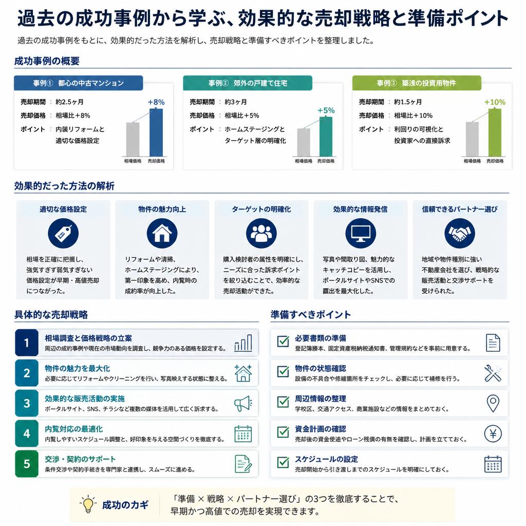 成功事例から学ぶ効果的な売却方法