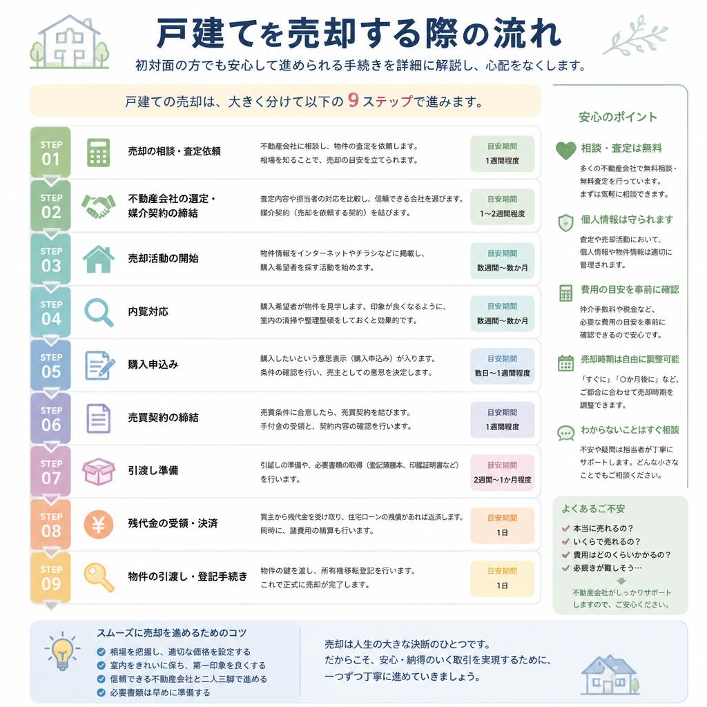 一戸建て売却の流れ