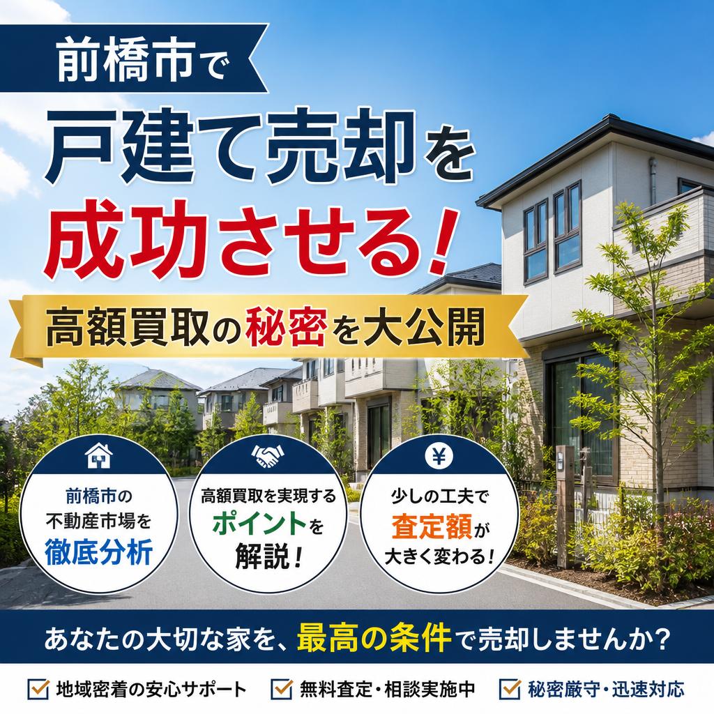前橋市で戸建て売却を成功させる！高額買取の秘密を大公開