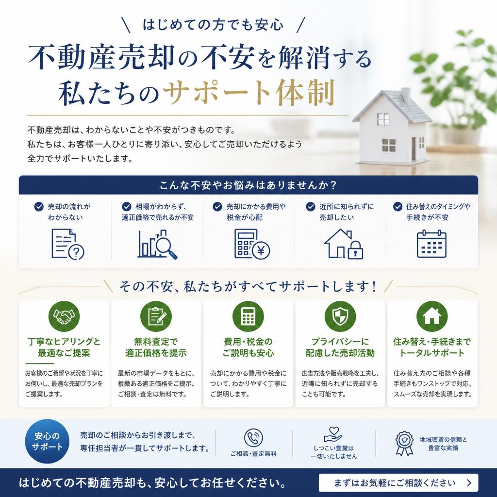 安心・信頼のサポート体制