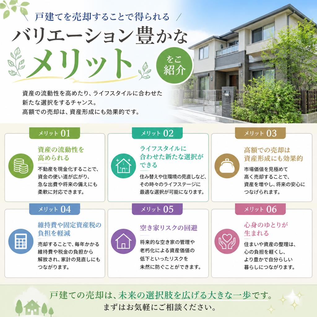 戸建て売却のメリット