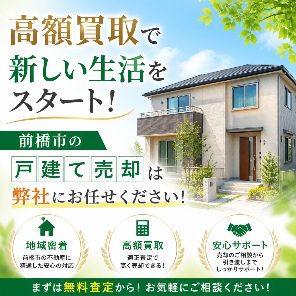 高額買取で新しい生活をスタート！前橋市の戸建て売却は弊社にお任せ