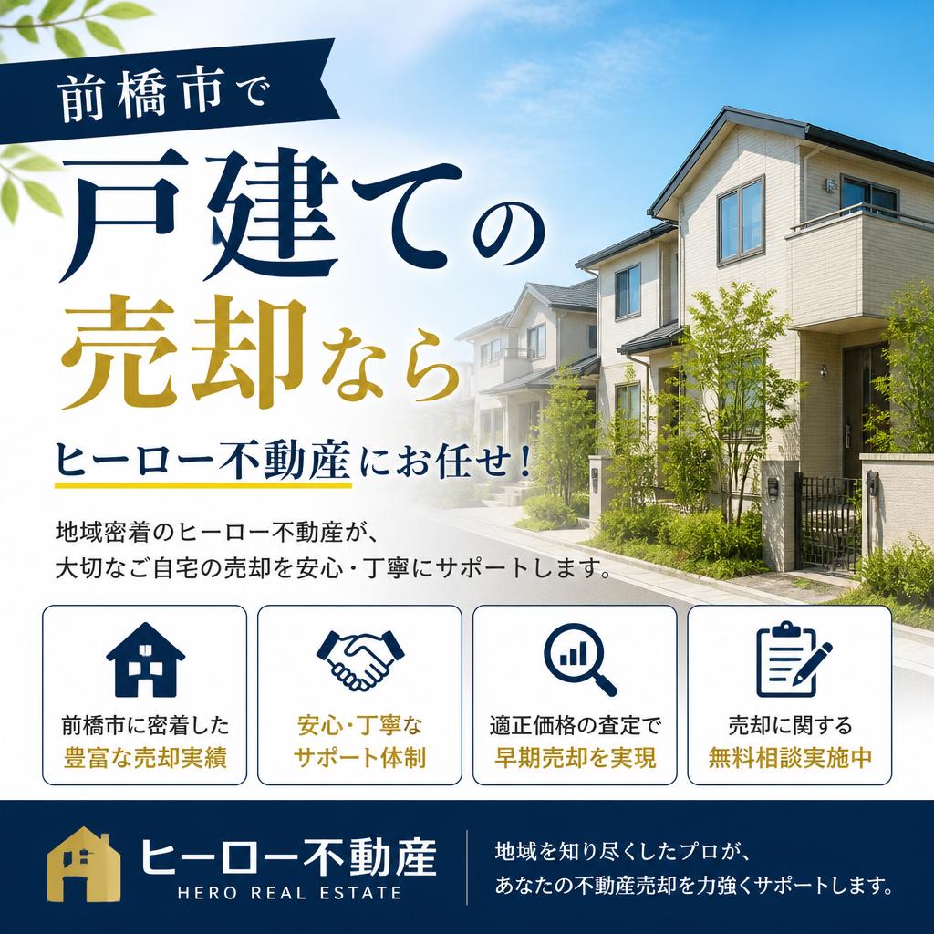 前橋市で戸建ての売却ならヒーロー不動産にお任せ！