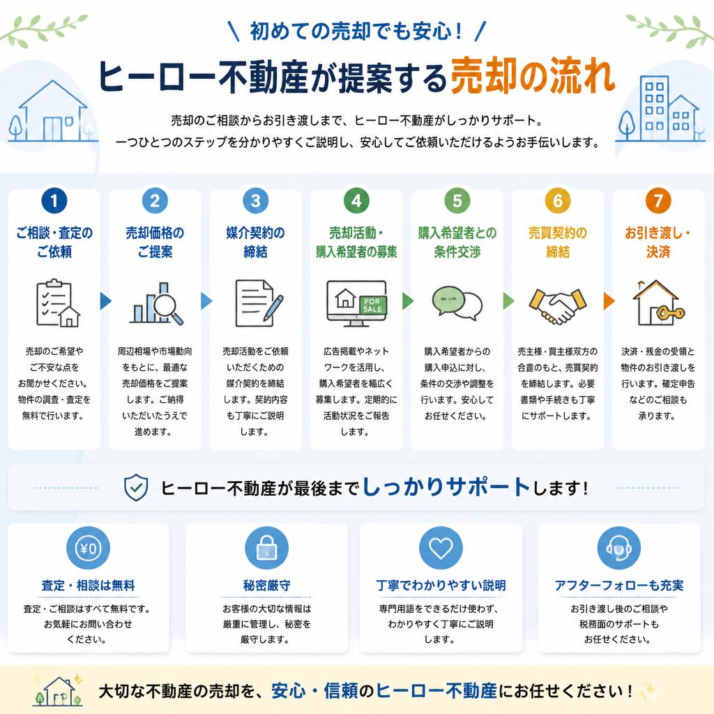 売却の流れ：スムーズなステップであなたの戸建てを
