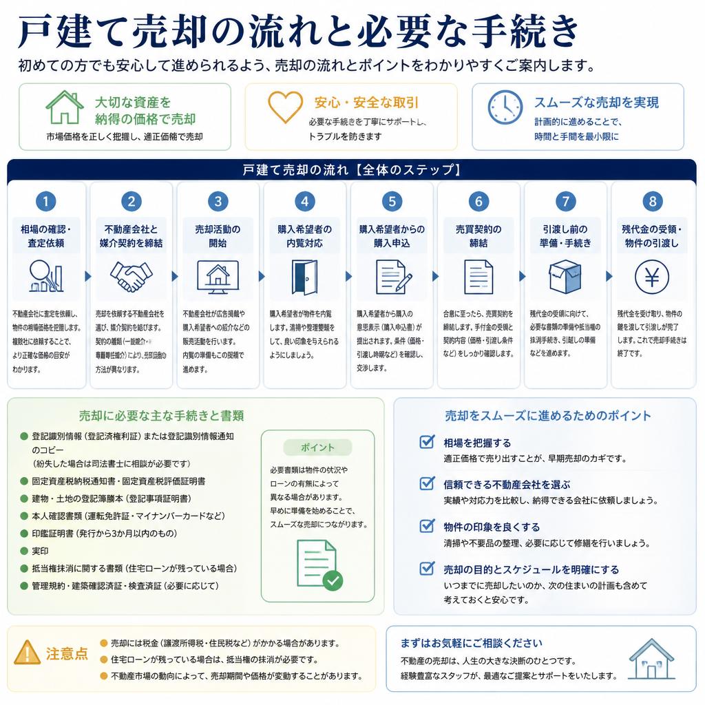 戸建て売却のプロセス